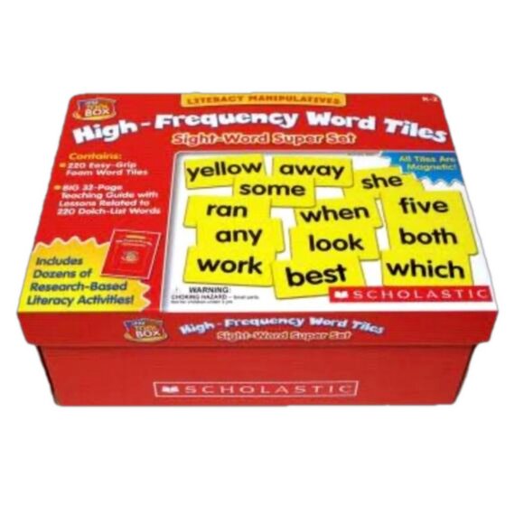 High Frequency Magnetic 154 Sight Words Tiles Kit Reading Early Literacy Learn - Picture 1 of 7